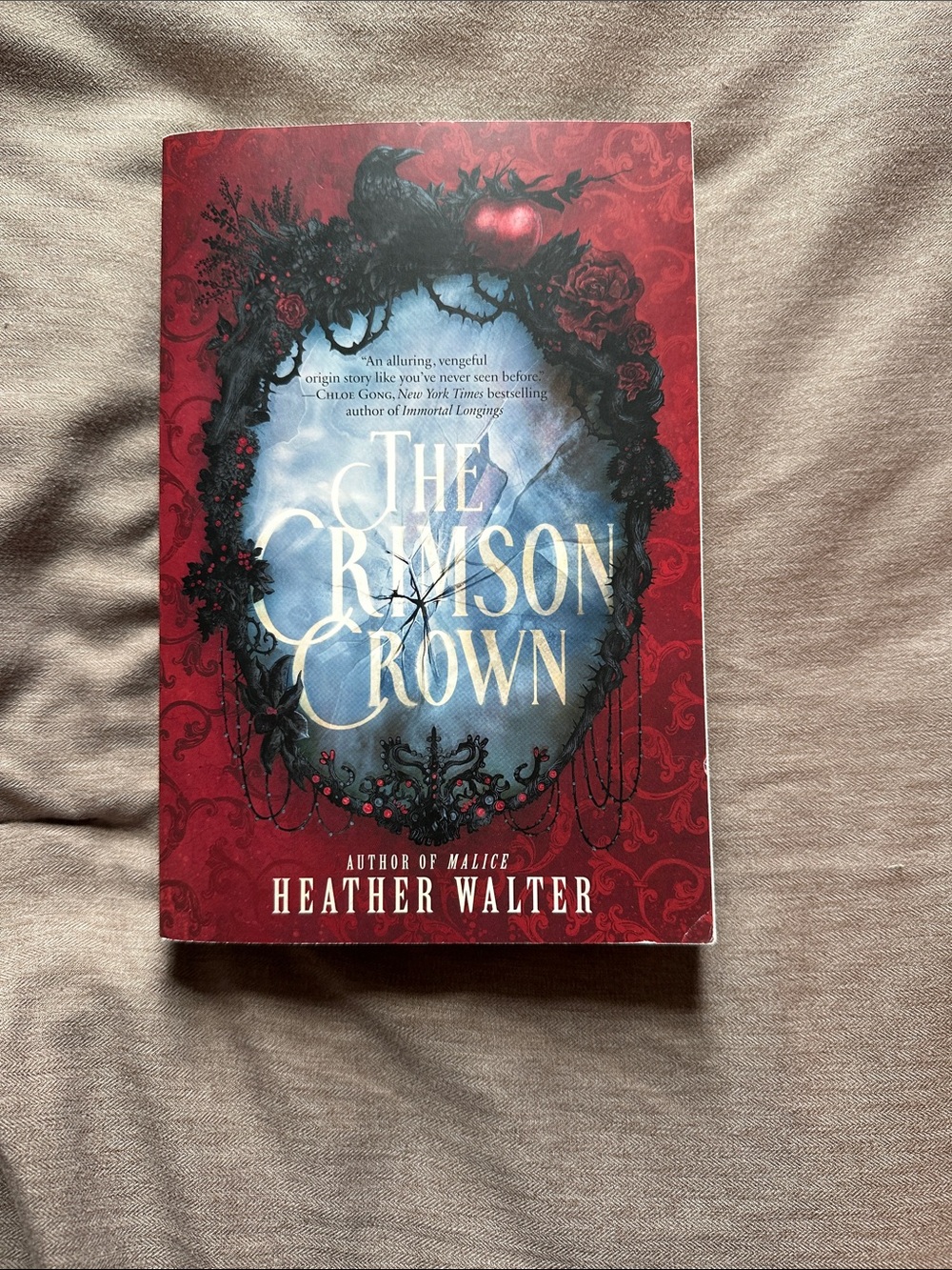The Crimson Crown by Heather Walter - Red & Blue Paperback